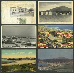 28 Postcards with attractive views of various places (a few of Punta ...