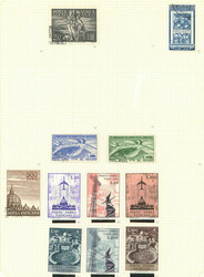 Collection with good values and some covers on 21 album pages, used ...