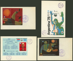 PARAGUAY: 8 FDC covers of years 1973 to 1979, all bearing sets and/or ...
