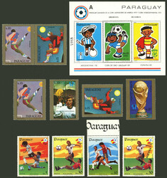 PARAGUAY: 22 Souvenir sheets and mini-sheets, very attractive, also ...