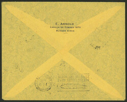 GJ.722b, 1932 Zeppelin 90c. in pair, one with "SOBPETASA" variety + ...