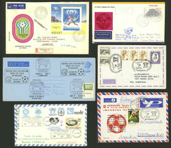About 25 covers or covers with franking and/or postmarks related to ...