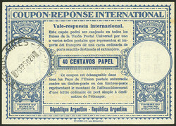 1715: Argentinia - IRC (reply coupon)