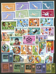 Lot of souvenir sheets, complete sets, also some DELUXE PROOFS of ...