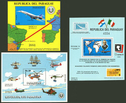PARAGUAY: 23 Souvenir sheets and mini-sheets, very attractive (some ...