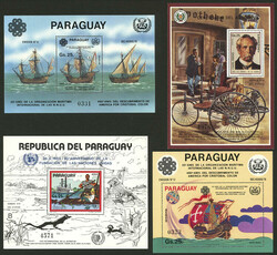 PARAGUAY: 26 Souvenir sheets and mini-sheets, very attractive (some ...