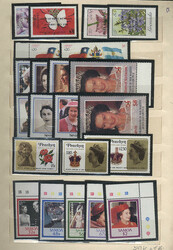 Also including sets of topic Famous Persons, stockbook with large ...