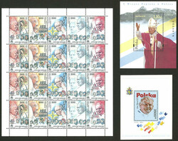 Very attractive lot of modern stamps, souvenir sheets and mini-sheets ...