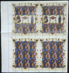 Sc.816, 2009 Christmas, large sheet containing 4 panes of 9 stamps ...