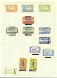 Collection on about 12 pages, with mostly complete sets and souvenir ...