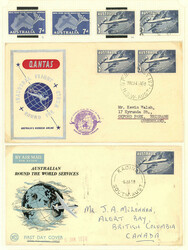 Collection with many album pages (about 45) with mint (many in blocks ...