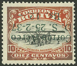 1905: Bolivia - Airmail stamps