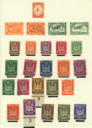 Collection with good values and some covers on 12 album pages, used ...