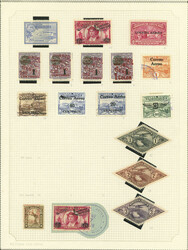 Collection on 48 album pages, including some souvenir sheets, used or ...