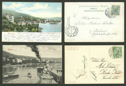 ABBAZIA: 7 Old postcards with very good views, several used with ...