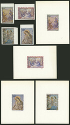 Sc.C89/C92, 1968 Christmas (paintings), set of 4 IMPERFORATE values + ...