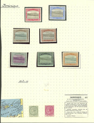 Collection on pages, with old stamps up to circa 1977, with good ...