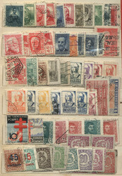 Stock of used stamps and sets in stockbook, general quality is fine ...