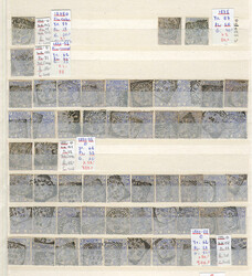 CANCELS: Stockbook with several hundreds used stamps and 14 covers or ...