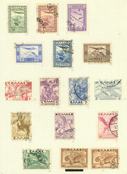 Collection with good values and some covers on 11 album pages, used ...