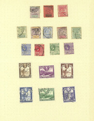 Lot of very thematic stamps and sets on pages, used or mint (several ...