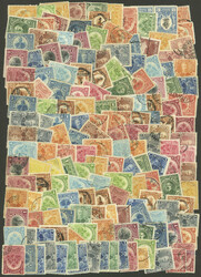 Envelope containing a large number (MANY HUNDREDS) of stamps of all ...