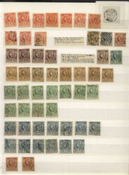 Large number of old stamps on stock pages, very interesting lot for ...
