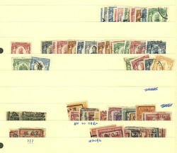 Large number of stamps (many hundreds, old and modern!) mounted on ...