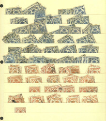 Large number (probably thousands) of stamps mounted on stock pages, ...