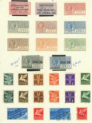 Collection with good values on 7 album pages, used or mint (several ...