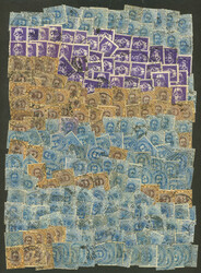 Approximately 1,400 used stamps, almost all old, in general of fine ...