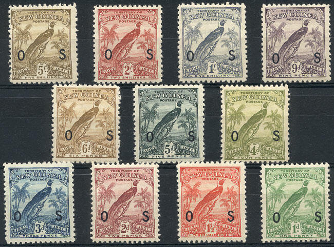 Sc.O12/O22, 1931 Birds, complete set of 11 unmounted values, ...