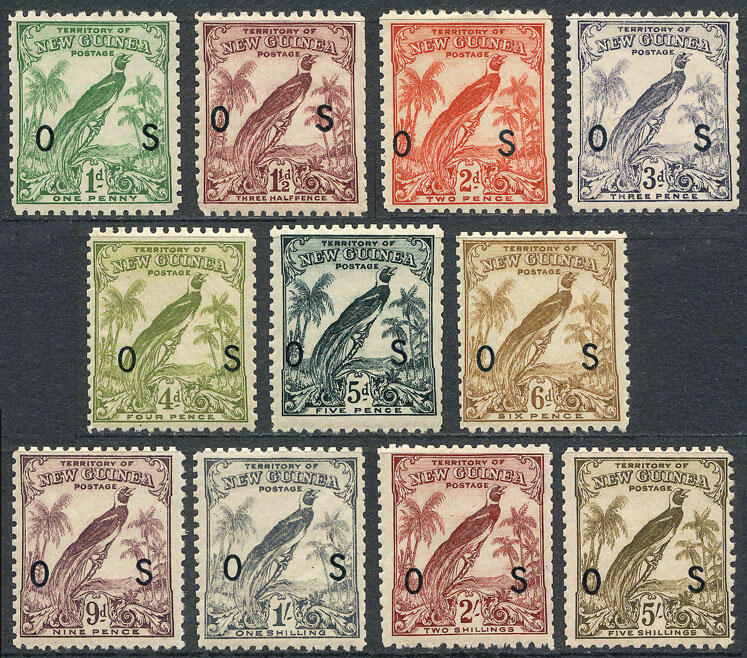 Sc.O12/O22, 1931 Birds, complete set of 11 values, mint lightly ...
