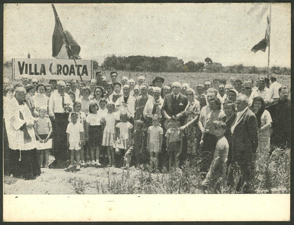 VILLA CROATA: Rare postcard with spectacular view of Croatian ...