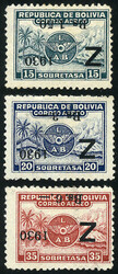 1905: Bolivia - Airmail stamps