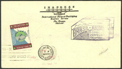 Cover sent by Zeppelin to Uruguay, with nice postage not cancelled in ...