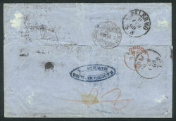 4/FE/1869 Manchester - Palermo (Italy): Folded cover (the surname of ...