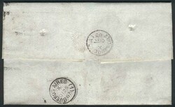 23/NO/1883 LONDON - ARGENTINA: folded letter franked by Sc.84 plate ...