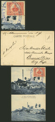 Circa 1910, postcard sent to Argentina franked with 2c. with blue ...