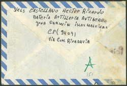 Cover sent on 24/MAY/1982, with military franchise, by a soldier ...