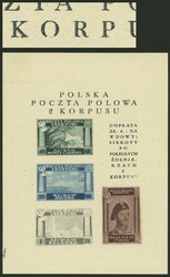 4985: Poland Post of the Poland Corps - Souvenir / miniature sheetlets