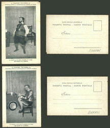 THEATER: 5 Old postcards with views of play at Victoria Theater: ...