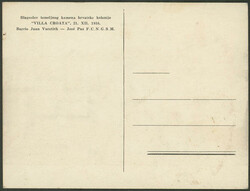 VILLA CROATA: Rare postcard with spectacular view of Croatian ...