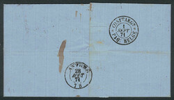 28/AU/1871 LIÉGE - Argentina: Entire letter franked with 2x Sc.21 ...