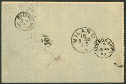 2c. Lettercard + additional postage of 2c. (GJ.102) sent from SAN ...