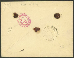 11/AU/1902 Luján to USA, registered cover franked with stamps of the ...