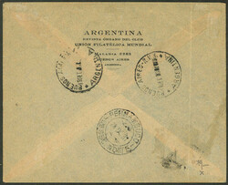 19/SE/1931 Buenos Aires to Brazil, registered airmail cover franked ...