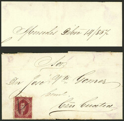 GJ.26, typical example of 5th printing, franking an entire letter ...