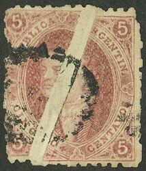 GJ.19b, 1st or 2nd printing, with a LARGE PAPER FOLD and also PARTIAL ...