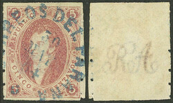 RARE COMBINATION OF VARIETIES: GJ.19cl, 1st printing with INVERTED ...